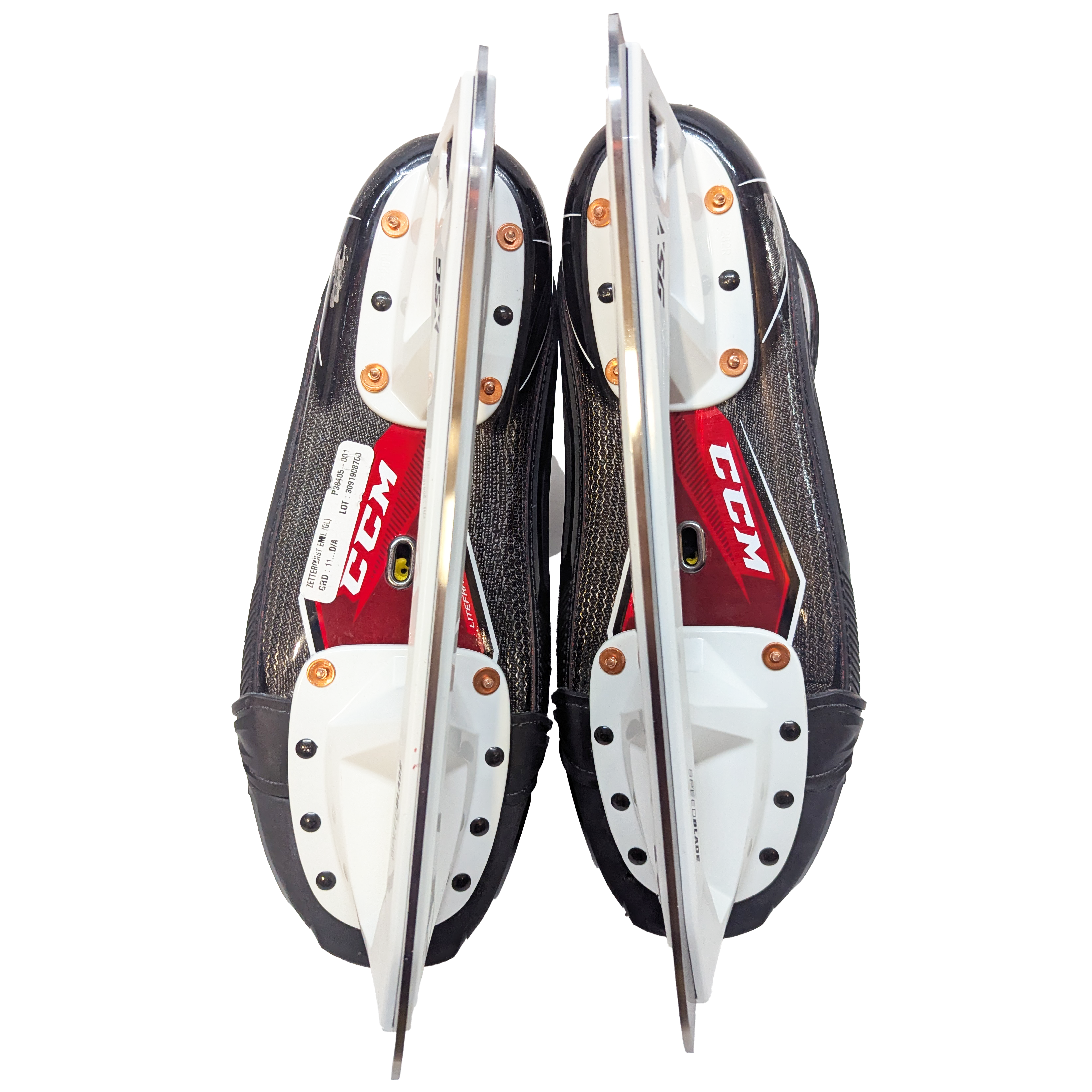 CCM Jetspeed FT2 - Patins de gardien de but de hockey Pro Stock d'occasion - Taille 9